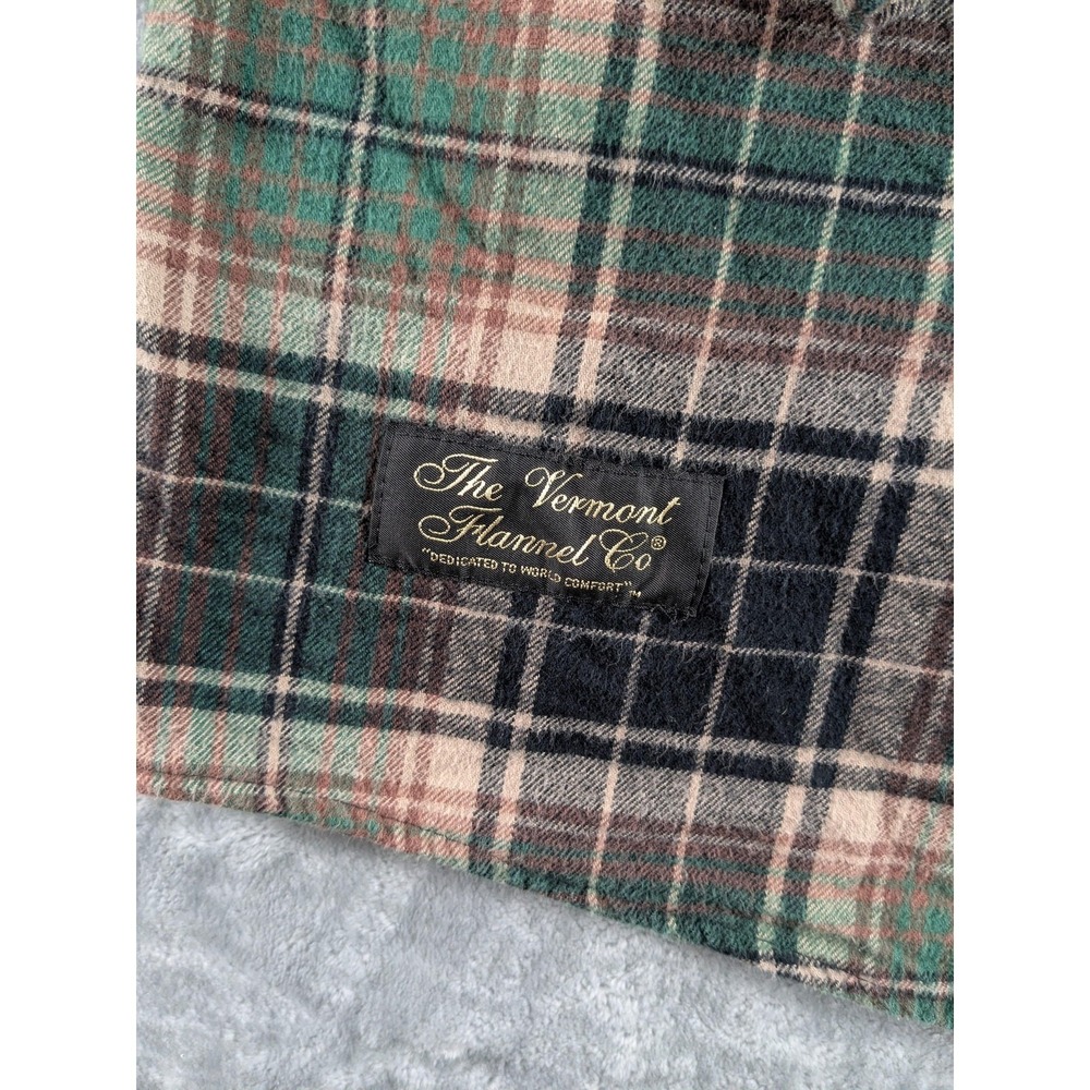 The Vermont Flannel Co Shirt Mens XL Multicolor Plaid Long Sleeve Button Up READ - Picture 3 of 12